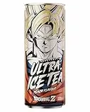 ULTRA ICE TEA Bio Eistee – Veganes Getränk aus schwartee Extrakt mit dem Dragon Ball Z Charakter Son Goku – Erfrischender Pfirsich-Geschmack – 1 x 330 ml