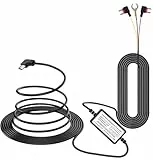 GUUZI Typ-C-Dashcam-Hardwire-Kit für Zeitrafferaufnahmen/24-Stunden-Parkmonitor, wandelt 12V-24V in 5V/2,5A Auto-Dashcam-Ladegerät um, 320-cm-Kabel-Kit mit Niederspannungsschutz