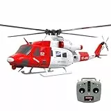 BAUBAUPLAY GOOSKY E2 UH-1Y RC Hubschrauber, 2.4G 6CH Ferngesteuertes Helicopter mit Lidar Ortung, Militär Hubschrauber Spielzeug Geschenk für Erwachsene - RTF