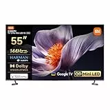 XIAOMI TV S Pro Mini LED 55, Smart TV, 4K QLED 144Hz Google TV, Dolby Vision, Dolby Atmos, HDR 10+, DTS-X, Harman AudioEFX, Triple Tuner, DVB-T2, Prime Video, Google Assistant, Airplay 2