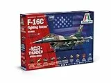Italeri 35105 1:48 F-16C Fighting Falcon War Thunder - originalgetreue Nachbildung, Modellbau, Plastik Bausatz, Basteln, Hobby, Kleben, Modellbausatz, Zusammenbauen, unlackiert,