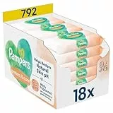 Pampers Harmonie Protect & Care Feuchttücher 18 Packungen mit jeweils 44 Feuchttüchern = 792 Feuchttücher, die helfen, den natürlichen pH-Wert der Haut wiederherzustellen