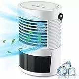 Tragbare Klimaanlage, leise, 3 Geschwindigkeitsstufen, LED, mobile Klimaanlage, Luftkühler, Mini-Klimaanlage mit Griff, Timer 2/4 Stunden für Haus/Büro