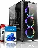 shinobee Gaming PC AMD Ryzen 5 3500 6 Kerne 4.10GHz - Geforce RTX 3050 6GB - Windows 11-16 GB DDR4-512 GB NVME SSD - WLAN - Gamer PC Computer Gaming Rechner - #8097