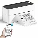 Phomemo Bluetooth Etikettendrucker, DHL Thermodrucker 4x6 Ettikettendrucķer, Bluetooth Etikettiergerät Label Printer für Barcode, Amazon, Etsy, Shopify, Royal Mail, DHL, FedEx, etc