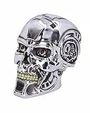 Nemesis Now Offiziell lizenzierter T-800 Terminator-Kopf, 23 cm, silberfarben