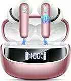 Nerunsa Kabellose Ohrhörer, Bluetooth 5.4 Kopfhörer mit 4 ENC Noise Cancelling Mikrofon, 50 Stunden Spielzeit, kabellose Kopfhörer, HiFi-Stereo, tiefer Bass