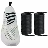 Endoto Schnürsenkel für Nike Air Max 270 Running schuhe, Ersatz Oval Schuhbänder Shoelaces Laces (Schwarz, 36 Zoll)