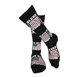 God Bless America Socken Winter Frühling Warme dicke Crew-Socken Feuchtigkeitsableitende Kompressions-Sportsocken für Herren Damen Teenager 20 Zoll