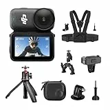 DJI Osmo Nano Fahrrad Bundle (128GB) – 4K/60fps Mini Action Cam mit 1/1,3″ Sensor, 143° Weitwinkel, 200 Min Aufnahmezeit, POV Kamera für Radfahren, inkl. Brustgurt, Lenkerhalterung & Stativ