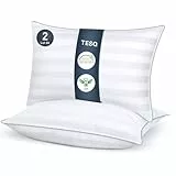 TESQ Kopfkissen, 50 x 70 cm, 2 Stück, weich, Hotelqualität, atmungsaktiv und hypoallergen, ideal für Seitenschläfer, Rücken- und Bauchschläfer, waschbar