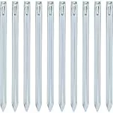 Viirkuja 35 cm Sandheringe Set | 10 extra Lange Zeltheringe | 2 cm breit, 1,5 mm dick | Camping & Zelt