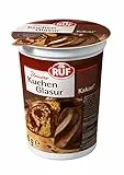 RUF Kuchen-Glasur Kakao im Becher, mikrowellengeeignet, zum Glasieren & Dekorieren von Kuchen, Torten, Muffins & Gebäck, glutenfrei, 1 x 500g