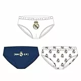 CERDÁ LIFE'S LITTLE MOMENTS Jungen Pack Calzoncillos Single Jersey 3 Piezas Real Madrid para Niños – Ropa Interior Oficial Infantil, Diseño Exclusivo Boxershorts, Bunt, 6-8 Jahre EU