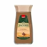 Jacobs Crema löslicher Bohnenkaffee, Instant Kaffee, 200 g im Glas, für 112 Getränke