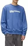 KARL LAGERFELD JEANS, Men's, Essential Logo Sweat, Regular Fit, Washed Federal Blue, L