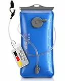 SASMO® Trinkblase 3l mit 2 Öffnungen | materialverstärkte,reißfeste Wasserblase 3l | Trinkblase 3 Liter mit Trinkschlauch, extralang - 100cm | für Wandern & Outdoorsport