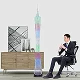 iCubeSmart GZT-64PLUS 1.9 Meter Led Canton Tower Modell DIY Elektronik Kit, LED Würfel Modell Handgemachtes Lötprojekt Kit (GZT-64PLUS-KIT)