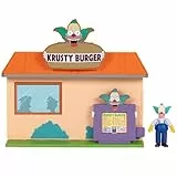 Jakks Pacific Das Simpsons Krusty Burger Spielset, enthält Krusty den Clown (6 cm) mit Gelenk-Minifigur und detailliertem Zubehör, Interaktive Funktionen, ab 4 Jahren geeignet