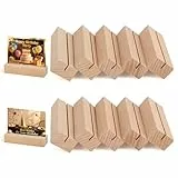 RMIVEGLIA 10 Stück Kartenhalter Holz – Stabiler Tischkartenhalter & fotohalter Holz aus Naturholz, Tischaufsteller ideal für Menükarten, Postkarten & Fotos bei Hochzeiten, Partys und Veranstaltungen.