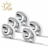 5x Phomemo P12 Original Thermotransfer-Etiketten Schwarz auf Weiß 12mm x 4m Q5-231 Haltbar Hitzebeständig Selbstklebend für Phomemo P12/P12 Pro/LT12 Etikettendrucker & Kompatibel mit Dymo LetraTag