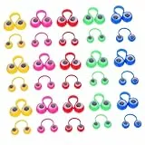 SUPVOX 50 Stück Teiliges Bunte Augen Ringe Fingerpuppen für Halloween Party Mitgebsel Reise Fördert Handkoordination und Kreatives