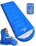 Schlafsack, Sportneer Anziehbarer Deckenschlafsäcke 220 x 85 cm tragbarer 3-4 Jahreszeiten-Schlafsack mit Reißverschluss für Arme und Füße, für Erwachsene Camping Wandern Reisen