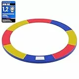 SONGMICS Trampolin Randabdeckung, Federabdeckung in Standardgröße für 305 cm Trampoline, Ø 305 cm, 30 cm breit, UV-resistent, reißfestes Trampolinzubehör, Randschutz, Mehrfarbig STP10RY