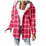 Generisch Winterjacke Damen-Damen Einfarbiger Mantel Mit Jacke Sweatshirt Jacke Mantel (XL)