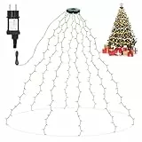 Auting Lichterkette Weihnachtsbaum Warmweiß [2 Meter, 280 LEDs] - 8 Beleuchtungsmodi, IP65 Wasserdicht - Weihnachtsdeko für innen & außen, für Tannenbaum 150-220cm