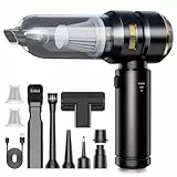 Handstaubsauger, 26KPA Handstaubsauger Akku Kabellos, 4-in-1 Auto Staubsauger Stark, Akku Staubsauger mit Bürstenloser Motor per Auto, Haus, Tierhaare, Sofa Reinigung,