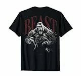 Backprint Gorilla Affe Gym Fitness Streetwear Damen Herren T-Shirt