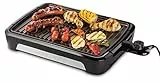 George Foreman Grill [Smokeless - 80% weniger Rauch] Tischgrill (raucharmer Indoor BBQ, spülmaschinenfesten Grillrost, Fettauffangschale, vertikale Verstaumöglichkeit, Temperatureinstellung) 25850-56