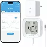 GoveeLife WLAN-Kühlschrankthermometer digital mit Alarm, kabellosem Funk Gefrierschrank Thermometer mit App, LCD-Display, 2 Jahre Datenexport, für Kühlschränke, Gefrierschränke, Aquarium