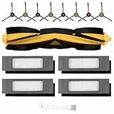 14 Stück Zubehör für Ecovacs Deebot N8 / N8+ / N8 Pro / N8 Pro+ / T9 / T9+ / N10+, OZMO 950/920 / T8 / T8+ / T8 AIVI / T8 AIVI+ / T8 MAX, 1 Hauptbürste 4 Filter 8 Seitenbürsten 1 Reinigungsbürste