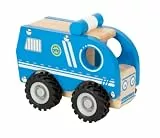 small foot Polizeifahrzeug aus Holz, 100% FSC-Zertifiziert, auch für draußen geeignet, ab 18 Monaten, 11077