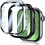 UM UNIQUEME für Apple Watch Series 10 46mm Hülle - 2 Stück, 360° Ultradünne PC Hard Schutzhülle, Kratzfest & Voller Schutz, Displayschutz für iWatch 46mm - Transparent