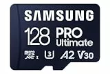 Samsung PRO Ultimate microSD-Karte + SD-Adapter, 128 GB, Für Smartphones, Drohne und Action-Cam , UHS-I U3, 200 MB/s Lesen, 130 MB/s Schreiben,‎ MB-MY128SA/WW