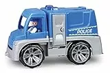 Lena 04455 - TRUXX Polizei Einsatzfahrzeug mit Spielfigur als Polizist mit Schutzschild, Polizeiauto mit Zubehör, Polizeitransporter mit Türen zum Öffnen, Spielfahrzeug für Kinder ab 24m+