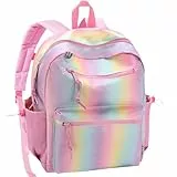 Chase Chic Rucksack Kinder,Kinderrucksack Jungen Mädchen für 2-5 Jahre,Wanderrucksack Schulrucksack mit Brustgurt für Kindergarten/Vorschule/Schule(Regenbogen)