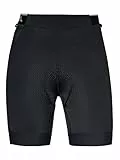 Schöffel Damen Skin Pants 8h L, atmungsaktive Stretch-Radhose mit Polster und Bodymapping, Fahrrad Unterhosen mit bakteriostatischer Silbernitrat-Behandlung, Black, 44