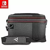 PDP Gaming Pull-N-Go Travel Case | Elite Edition | 2-in-1 mit Removable Compartments: Grey - Nintendo Switch