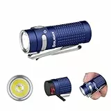 OLIGHT Baton 4 LED kleine Taschenlampe wiederaufladbare bis zu 1300 Lumen, 170 Meter Leuchtweite Superhelle mini Handlampe mit 6 Modi, 30 Tage Laufzeit stark Flashlight IPX8 für Alltag Blau