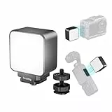 SMALLRIG Magnetische Mini-LED-Videoleuchte für Action-Kameras, 3000K–6000K, 500mAh Akku, für DJI OSMO Action 6/5Pro/4/Pocket 3/Nano, GoPro, Insta360 Ace und Xtra Muse Zubehör – 5446B