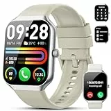 Smartwatch Herren Damen, 1,96' HD 2026 Fitnessuhr Smart Watch mit Telefonfunktion, 115+ Sportmodi Schrittzähler Armbanduhr, Herzfrequenz SpO2 Schlafmonitor, IP68 Wasserdicht Sportuhr für Android iOS