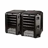 Komponist 800 l Prosperplast Compoteen -Kunststoffmodul in Schwarz, 82,6 (hoch) x 135 (Breite) x 71,9 (tief) cms