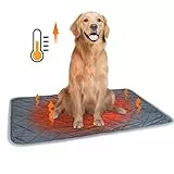 Nobleza Selbstheizende Decke für Katzen & Hunde, Haustiere Wärmematte, Waschbare Welpen Thermodecke, Selbstwärmende Winter Wärme Hundematte, Hund rutschfest Wärmedecke, Größe XXL 115x72cm