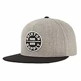 Brixton Herren Oath Iii Snapback Baseball Cap, LIGHT HEATHER GREY/BLACK, Einheitsgröße EU