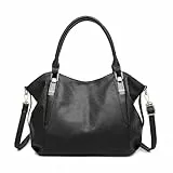 Miss Lulu Henkeltasche Tote Tasche Weiche PU Leder Mode große Shopper Handtasche Einfache für die Arbeit Büro Reisen Schule Bibliothek Elegante Geschenk
