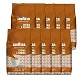LAV-AZZA Ganze Bohne Kaffee Crema E Aroma 10x1000g (10kg) Premium Kaffee Italia, cremig und aromatisch